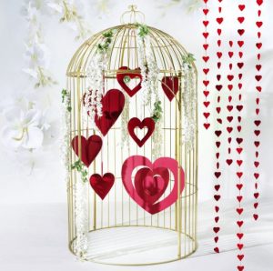 Cage décorative thème amour